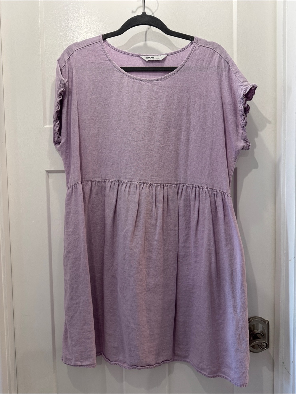 Sonoma Lilac Round-Neck Tunic Top/ Dress Size Large